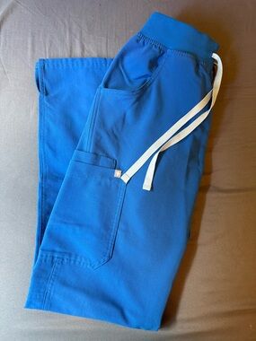 Figs royal blue kade cargo pants